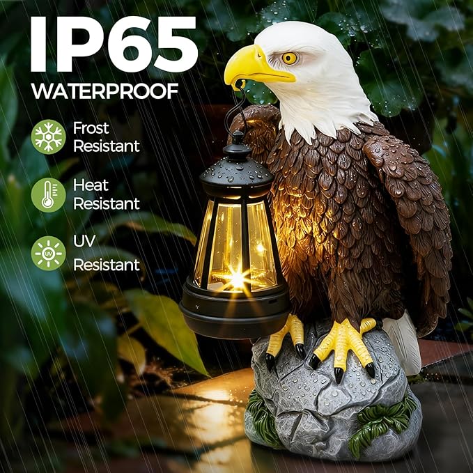 American Bald Eagle Garden Statue - Image 3
