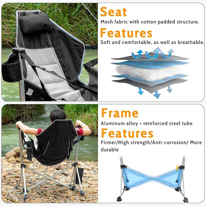 Romswi 2-Pack Aluminum Hammock Chair - Image 7