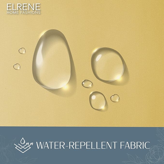 Elrene Home Fashions Matine Weatherproof Tab-Top Indoor/Outdoor Solid Color - Image 4