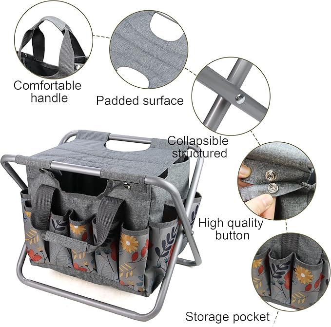 MDSTOP Folding Gardening Stool - Image 4