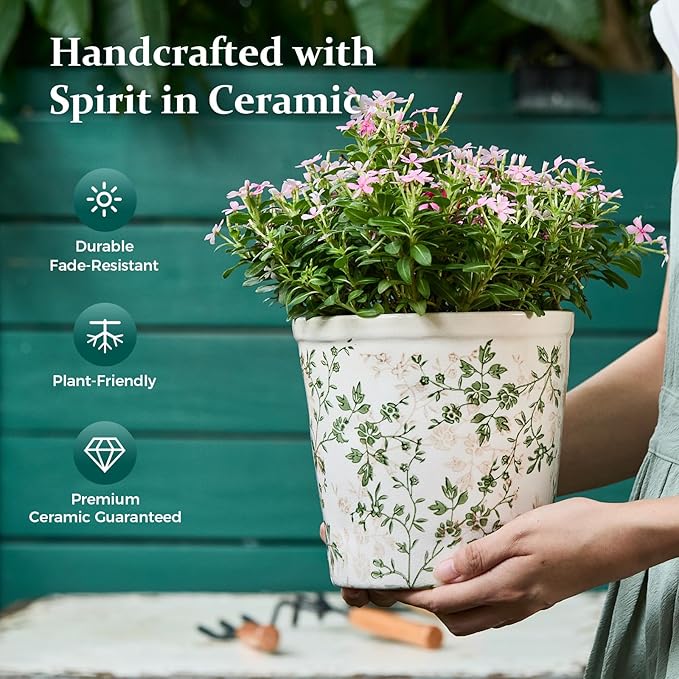 Ceramic Planter Without Drainage Hole, 6.7 Inch - Image 6