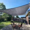 SUNLAX Sun Shade Sail 11' x 19' Dark Grey Rectangle Canopy Sail Shade Cover UV by SUNLAX