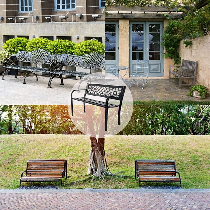 FDW Garden Bench Bench Park Outdoor Bench - Image 7