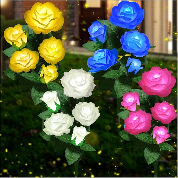 Solar Flower Lights Outdoor by LightYourLife