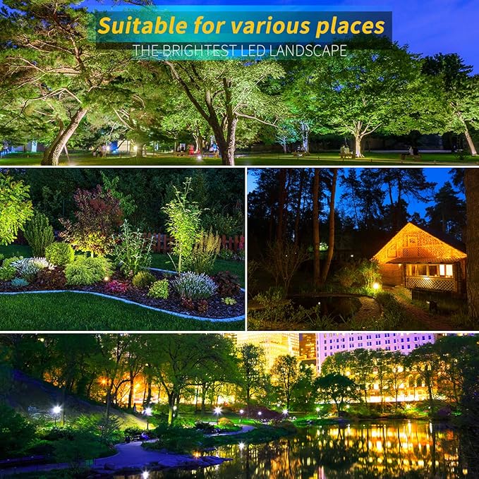 LED Landscape Lights, 5W 120V AC Outdoor Pathway Garden Yard Spotlight - Image 7