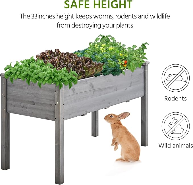 Yaheetech 2pcs Raised Garden Bed Outdoor Horticulture - Image 4