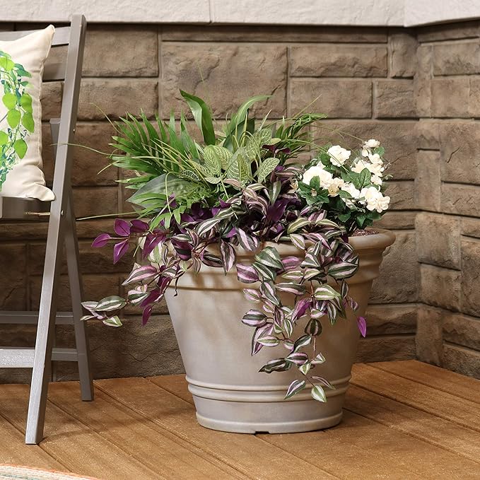 Sunnydaze 20-Inch Franklin Large Plant Pot - Image 7