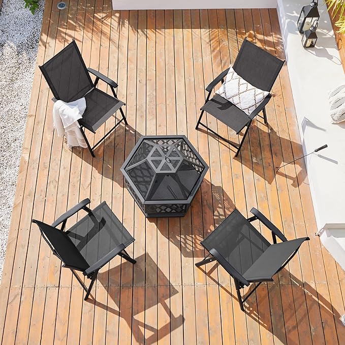 Yaheetech Patio Dining Chairs Set of 2 - Image 2
