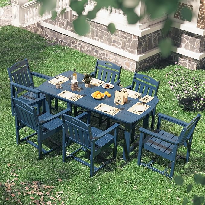 HDPE Outdoor Patio Dining Set - Image 7