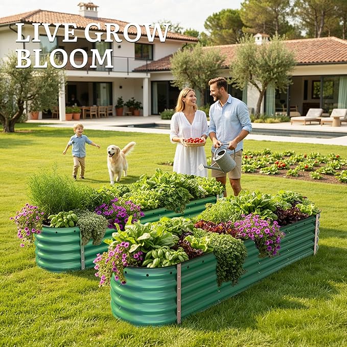 YITAHOME 17" Tall 9 in 1 Large Raised Garden Bed Kit, Outdoor Above Ground - Image 2