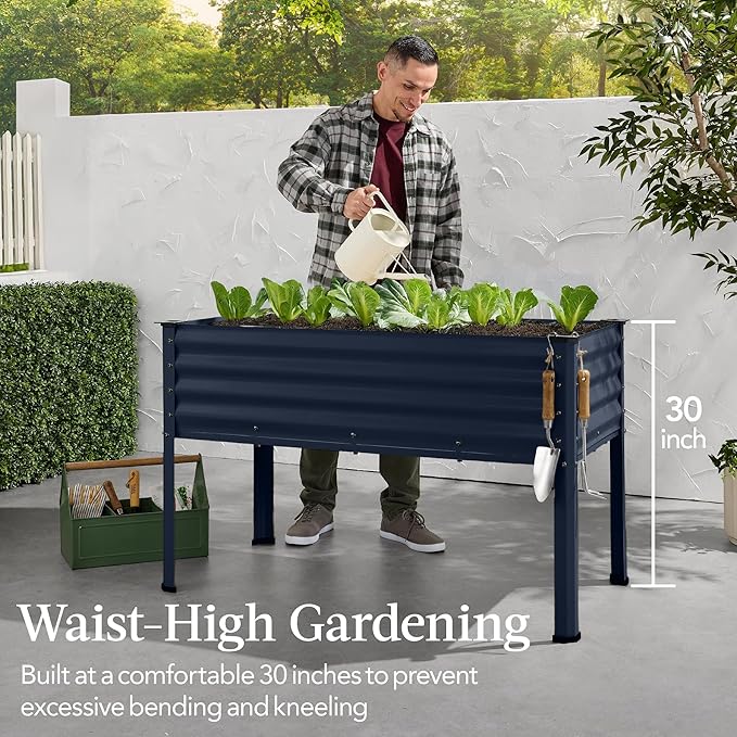 Best Choice Products 48x24x30in Galvanized Raised Garden Bed, Metal Elevated - Image 3