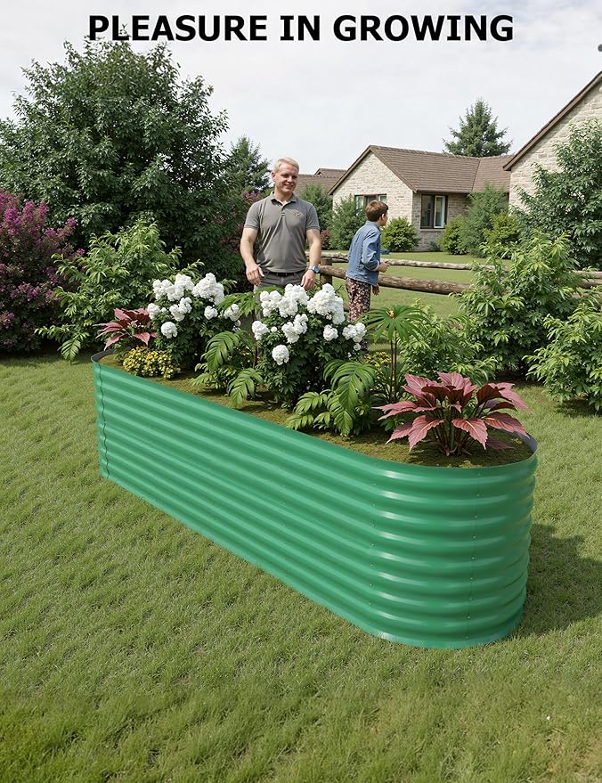 2 Pcs Raised Garden Beds Outdoor 8x2x2 ft - Image 6