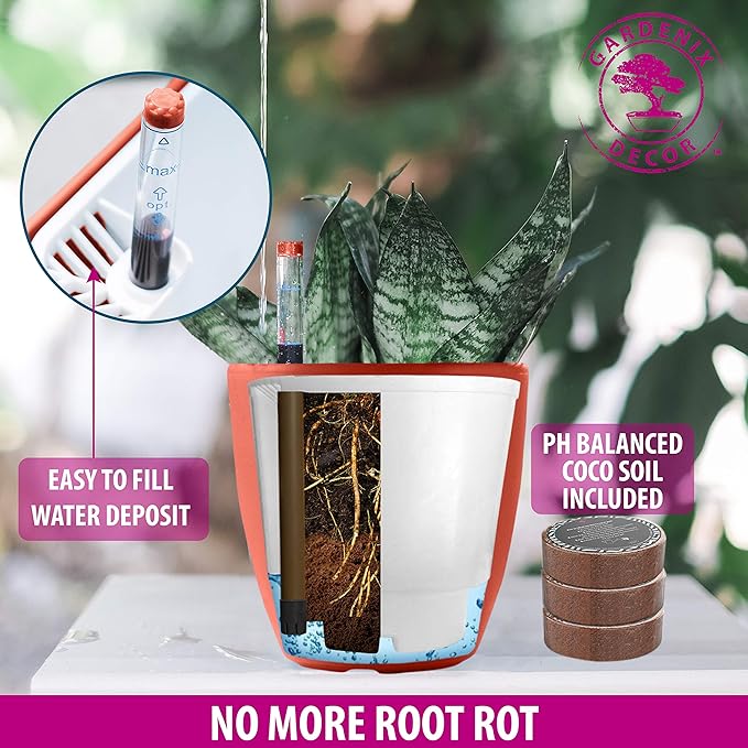 GARDENIX DECOR Self Watering Pots - Image 4