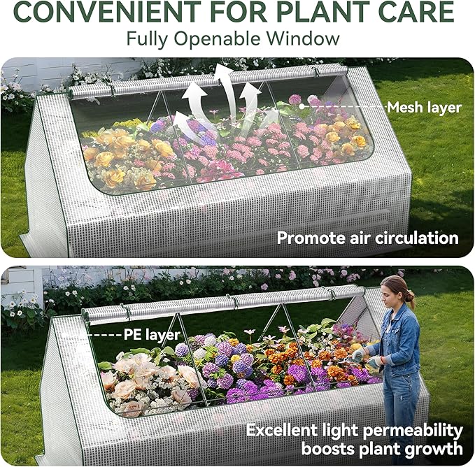 Raised Garden Bed with Self-Watering System, Galvanized Raised Beds - Image 5