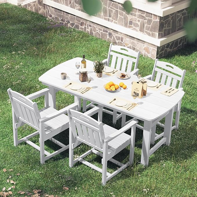 HDPE Outdoor Patio Dining Set - Image 7