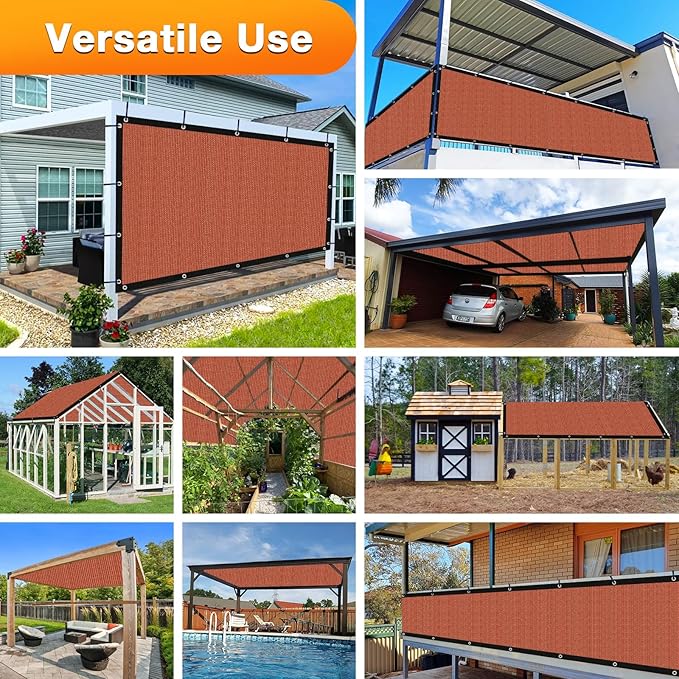 Artpuch 90% Sun Shade Cloth, 7 x 8 FT Pergola Shade Cover Canopy - Image 6