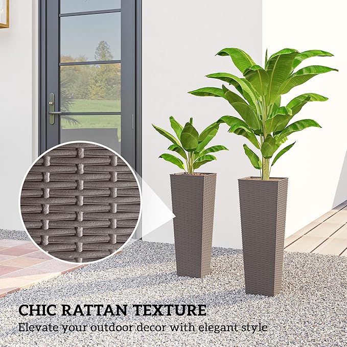 Outsunny 23.6 Inch Tall Planters - Image 5