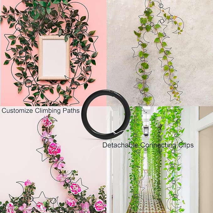20 Pcs Chain Trellis for Climbing Plants, Plant Trellis Indoor and Outdoor - Image 4