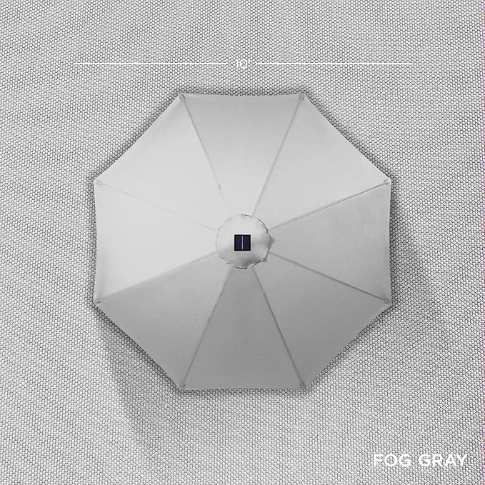 Best Choice Products 10ft Solar Polyester LED Lighted Patio Umbrella w/Tilt - Image 4
