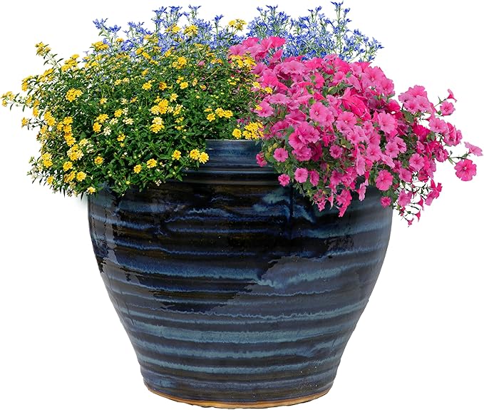 Sunnydaze Large Ceramic Plant Pot by SunnydazeDecor
