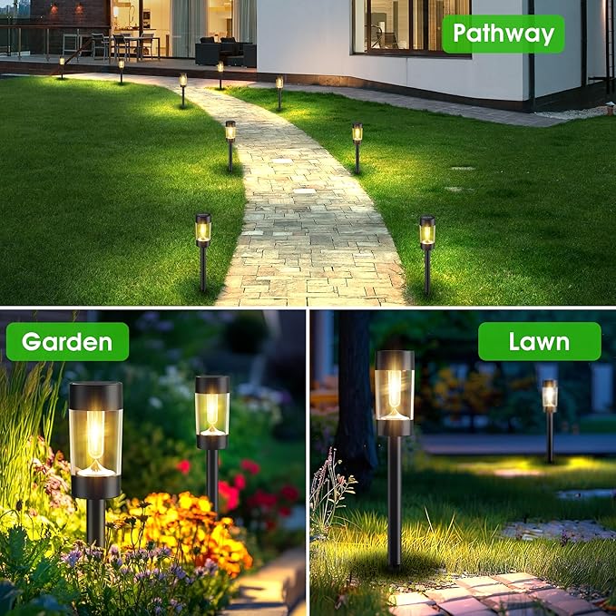 Solar Lights Outdoor, 12 Pack Waterproof Solar Landscape Lighting - Image 6