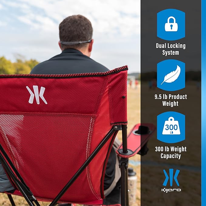 Kijaro Dual Lock Portable Camping Chairs - Image 8