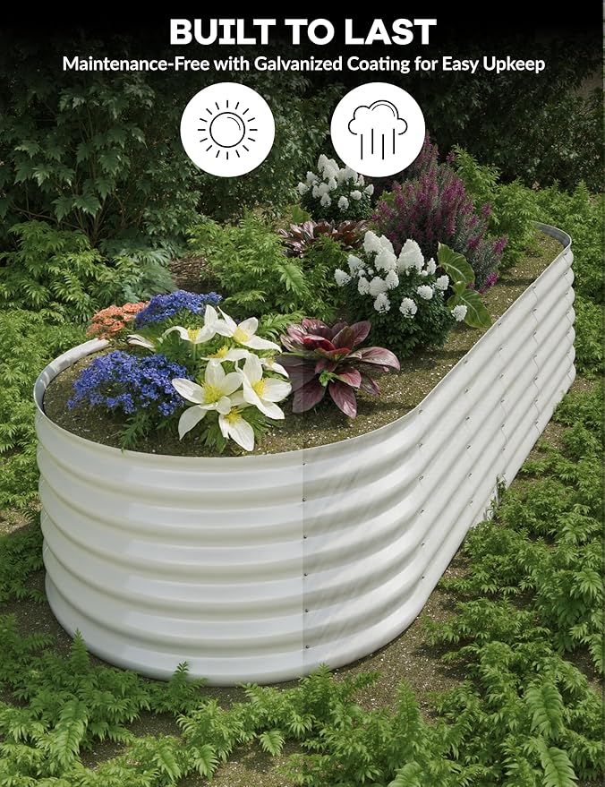 GarveeLife 10x4x1.5 ft Galvanized Raised Garden Bed - Image 5