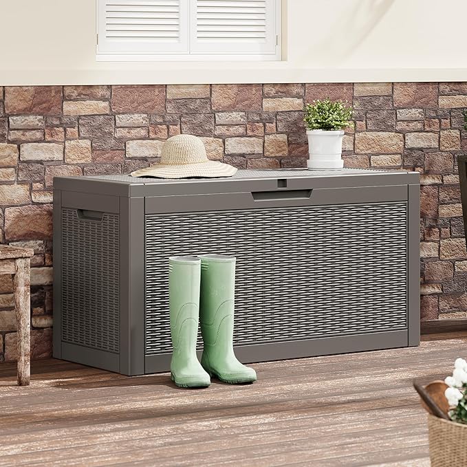 Outdoor Storage Box, Resin Deck Boxes Indoor and outdoor, Waterproof Storage - Image 7