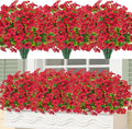 Bassion Artificial Flowers for Outdoors, 24 Bundles UV Resistant Fake Flowers by Bassion
