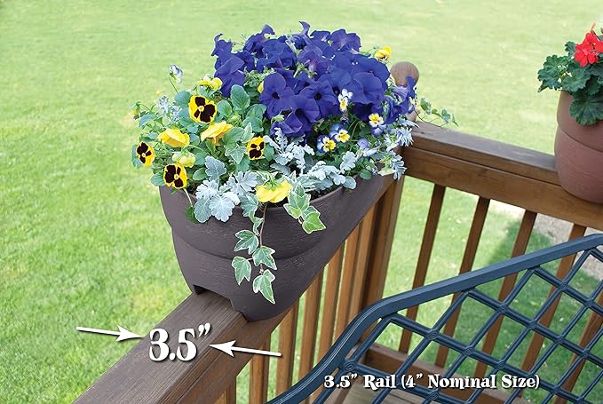 Emsco Group Bloomers Railing Planter - Image 2