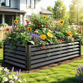 YITAHOME 6x3x1.5 ft Galvanized Raised Garden Bed Kit, Large Metal Planter Box by YITAHOME