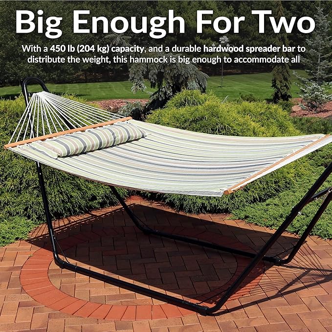Sunnydaze Quilted Outdoor Hammock - Image 6