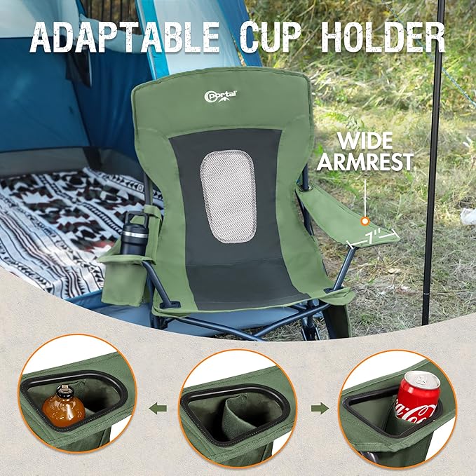 Portal Outdoor Rocking Chair Camping Folding Portable Rocker - Image 7