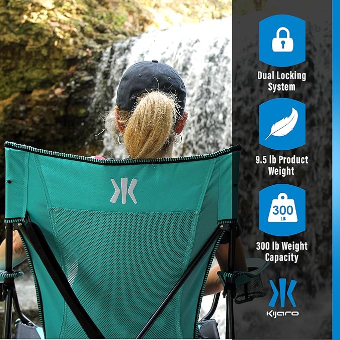 Kijaro Dual Lock Portable Camping Chair - Image 6