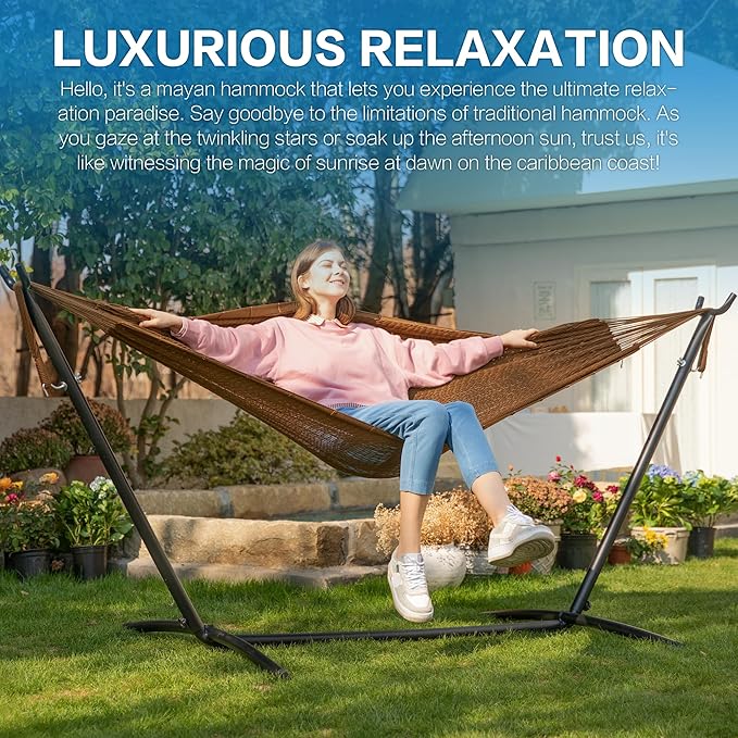 PNAEUT Double Hammocks with Stand - Image 2