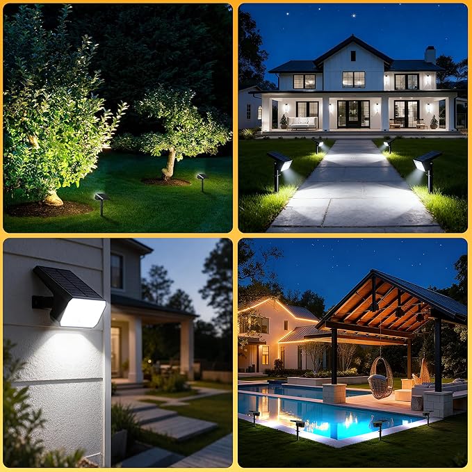 Solar Spot Lights Outdoor, 4 Modes Auto On/Off Solar Landscape Spotlights - Image 7