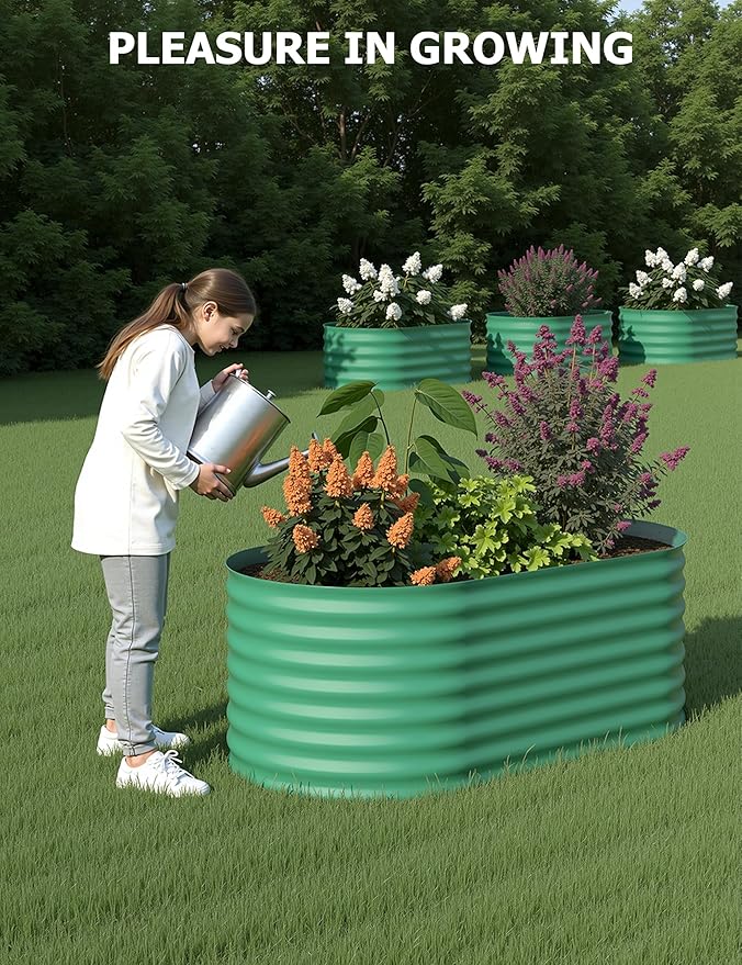 2 Pcs Raised Garden Beds Outdoor 4x2x2 ft - Image 7
