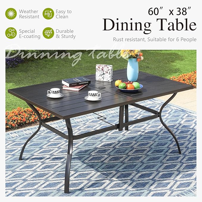 Sophia and William Outdoor Patio Dining Set - Image 5