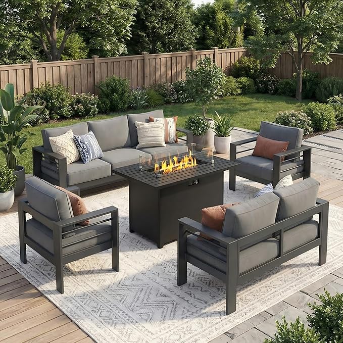 Solaste Aluminum Outdoor Patio Furniture Set by Solaste