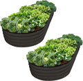 Plant & Plot Galvanized Raised Garden Beds Outdoor // 8×4×1 ft Planter Raised by PlantPlot