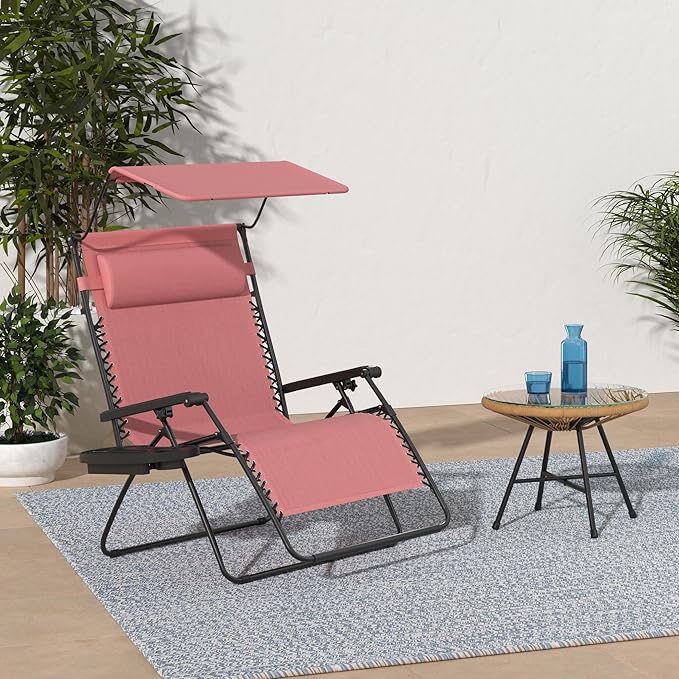 Best Choice Products Folding Zero Gravity Outdoor Recliner Patio Lounge Chair - Image 2
