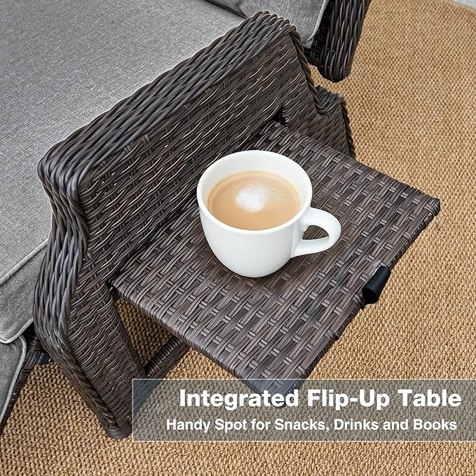 Outdoor Indoor Wicker Recliner - Image 5