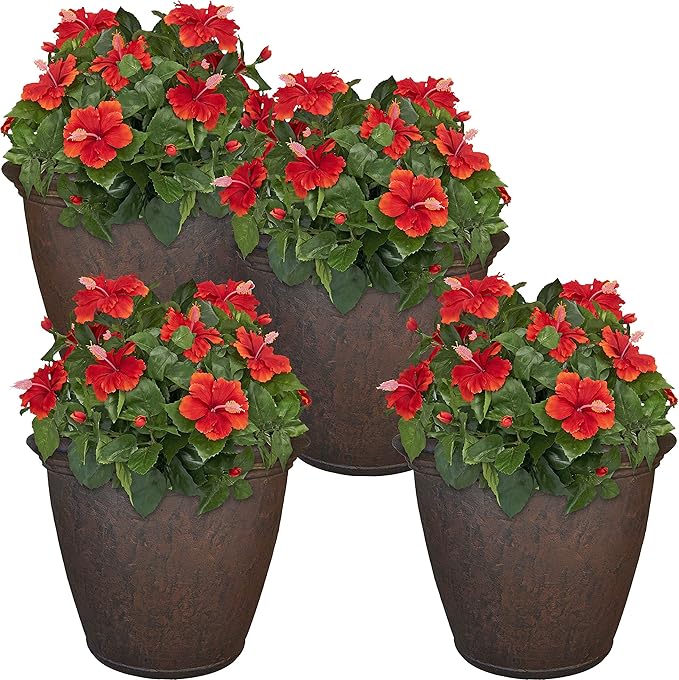 Sunnydaze 24-Inch Anjelica Large Plastic Pot by SunnydazeDecor