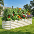 YITAHOME 17" Tall 6 in 1 Large Raised Garden Bed Kit, 6.5x2x1.4ft Galvanized by YITAHOME