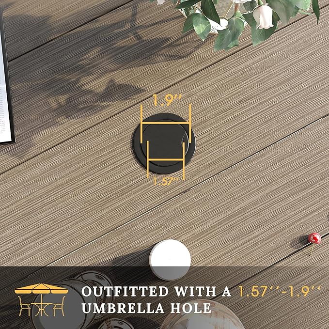 VICLLAX 50" Outdoor Round Patio Table - Image 6
