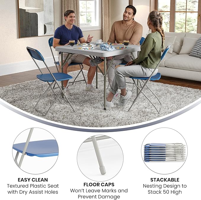 Flash Furniture Hercules Series Plastic Folding Chair - Image 5