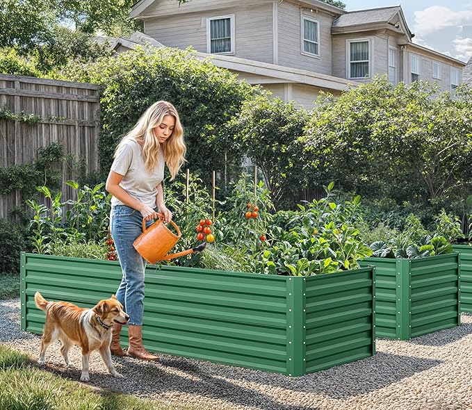 YITAHOME 6x3x2 ft 2pcs Galvanized Raised Garden Bed Kit, Large Metal Planter Box - Image 3