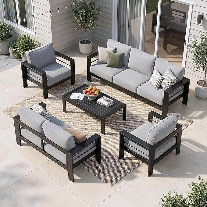 Solaste Aluminum Patio Furniture Set by Solaste
