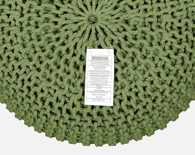 COTTON CRAFT Round Dori Pouf - Image 8