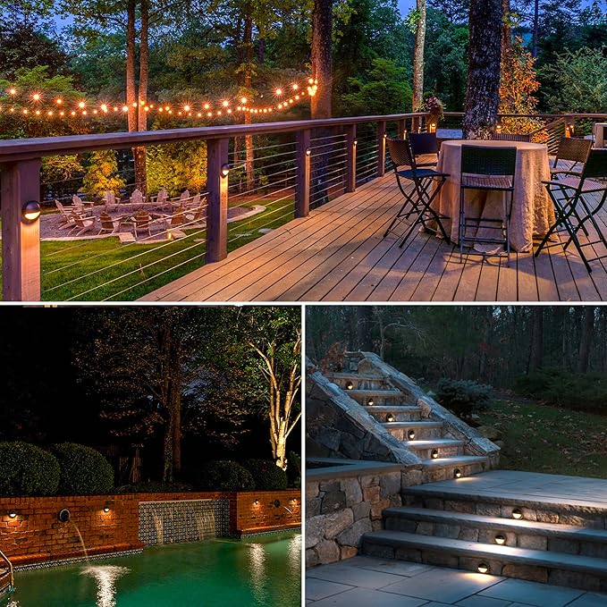 SUNVIE 5W LED Low Voltage Deck Lights, 12-24V Step Lights Outdoor - Image 6